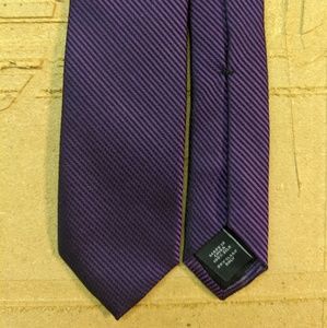 Express Skinny Tie - Purple/Black Stripe
